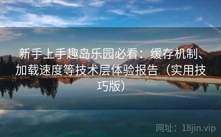 新手上手趣岛乐园必看：缓存机制、加载速度等技术层体验报告（实用技巧版）