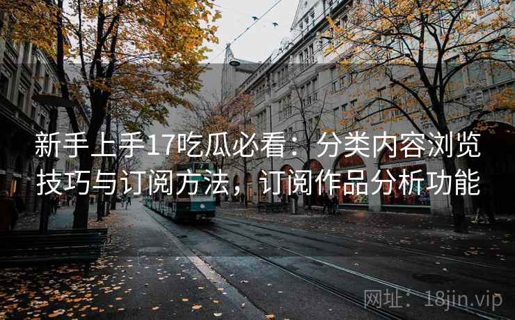 新手上手17吃瓜必看：分类内容浏览技巧与订阅方法，订阅作品分析功能