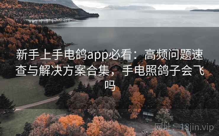 新手上手电鸽app必看:高频问题速查与解决方案合集,手电照鸽子会飞吗 新手上手电鸽app必看:高频问题速查与解决方案合集,手电照鸽子会飞吗