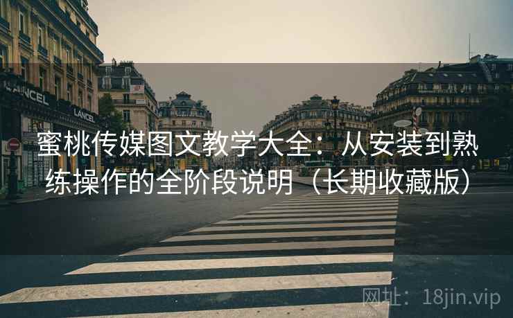 蜜桃传媒图文教学大全：从安装到熟练操作的全阶段说明（长期收藏版）