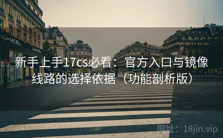新手上手17cs必看：官方入口与镜像线路的选择依据（功能剖析版）