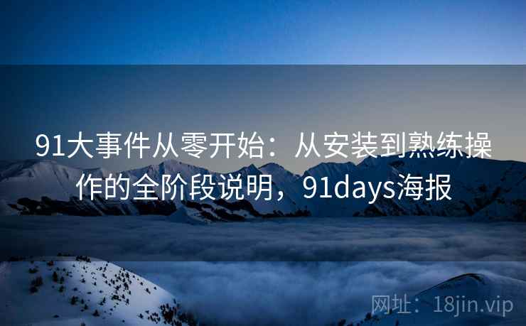 91大事件从零开始：从安装到熟练操作的全阶段说明，91days海报