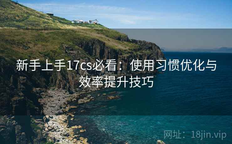 新手上手17cs必看:使用习惯优化与效率提升技巧 新手上手17cs必看:使用习惯优化与效率提升技巧